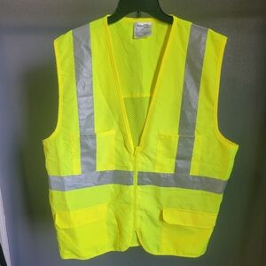 Safety Vest Adult Neon Yellow